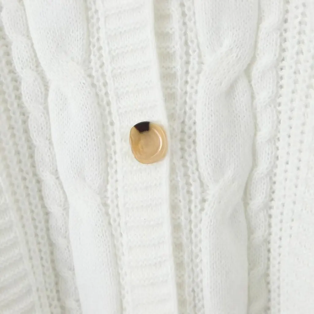 

Женский кардиган с длинным рукавом, свитер, осенняя мода, мягкие восковые пуговицы, стильная женская одежда