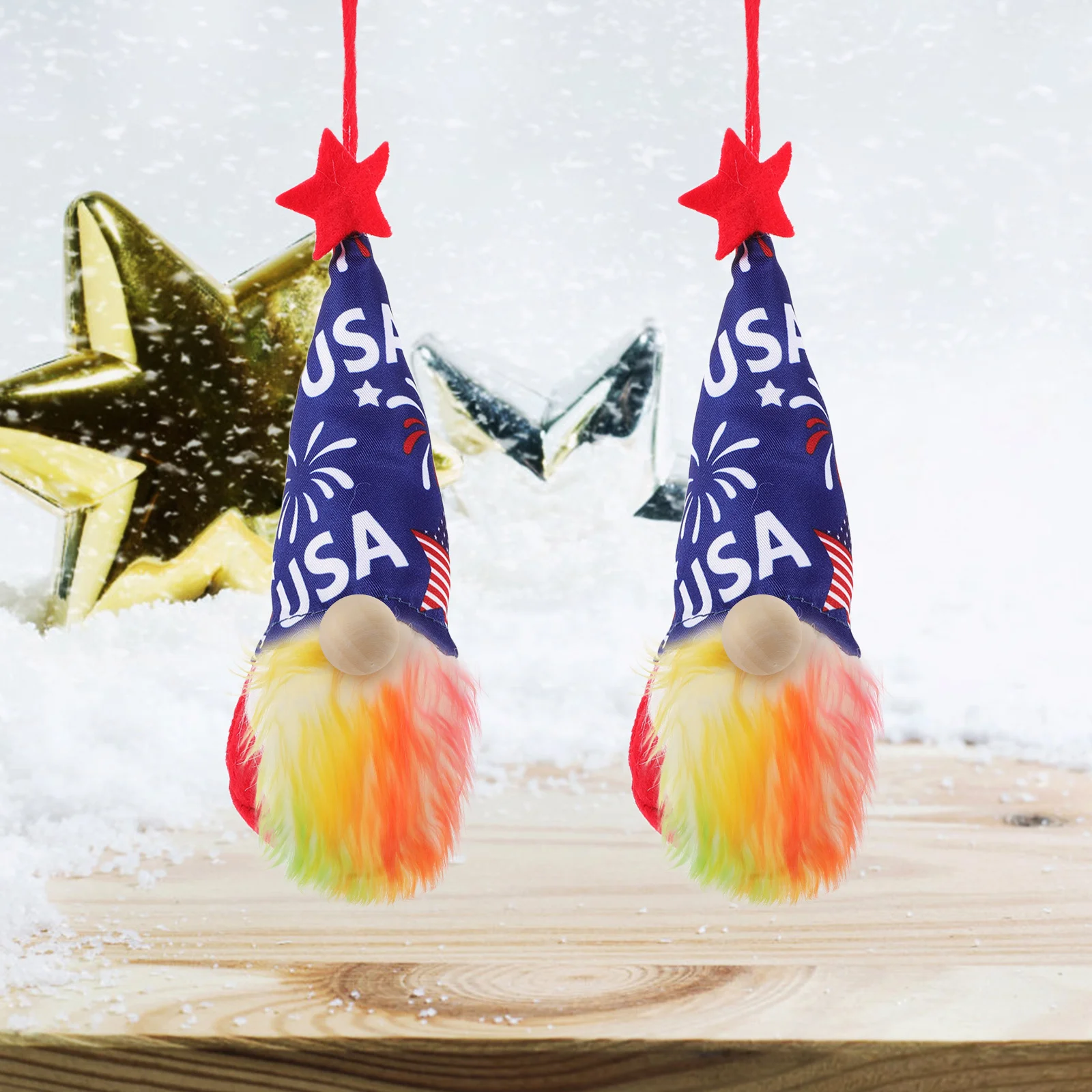 

1Set DIY Gnomes Faux Beard Wood Beads Crafting Supplies for Christmas Valentines Wedding Decoration Gnomes Beard