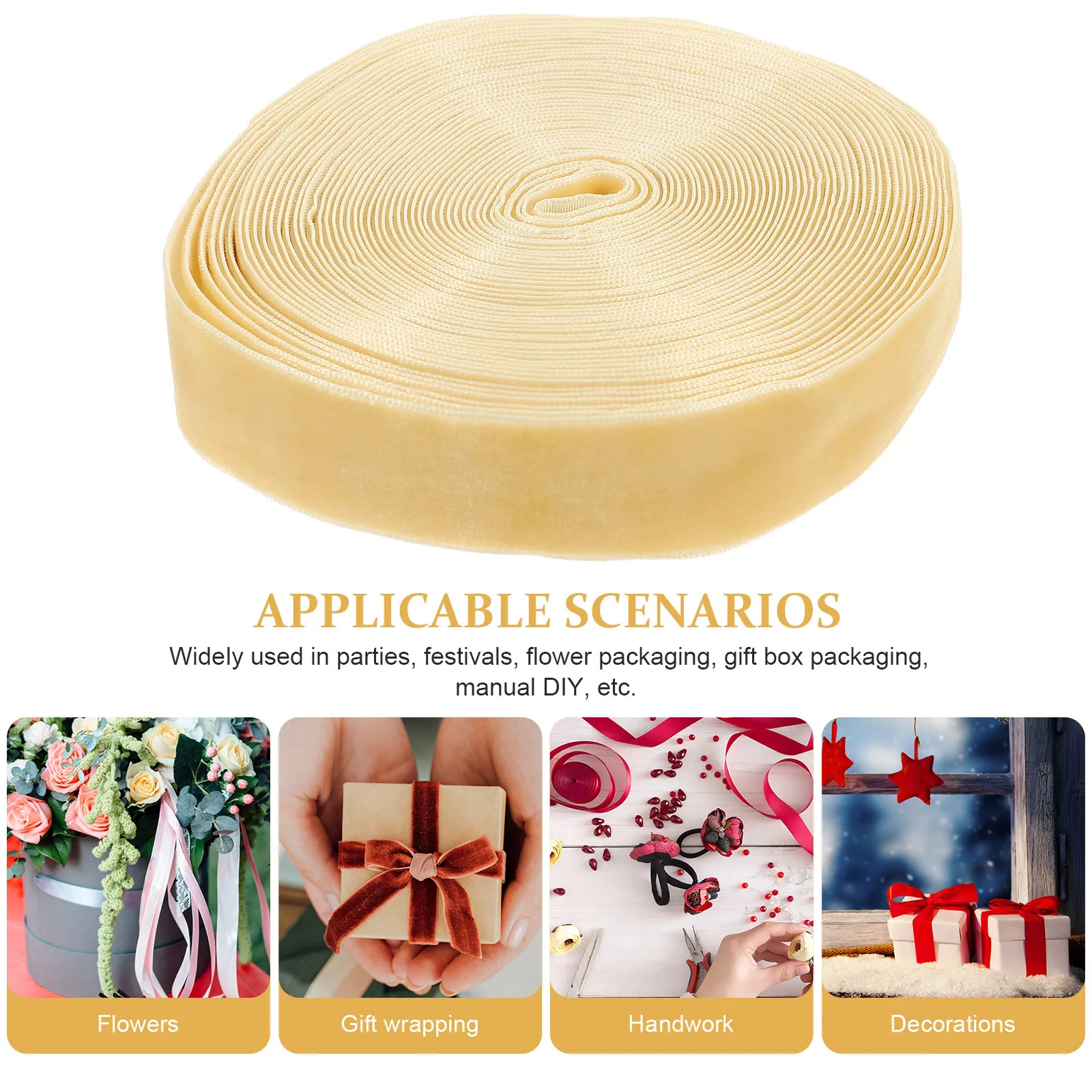 

Elegant Multi-Function Wrapping Ribbon for Party Decorations Gift Box Packaging 120m Present Ribbon Christmas Supply