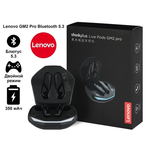 Audífonos Inalámbricos Bluetooth Lenovo Gm2 Pro Tws 100%