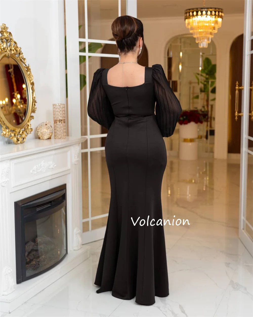 ที่กําหนดเองเจอร์ซีย์ประดับด้วยลูกปัดจีบทรัมเป็ต Sweetheart คอชุดยาว Bespoke โอกาสคลาสสิกการจับคู่ Elegant Prom