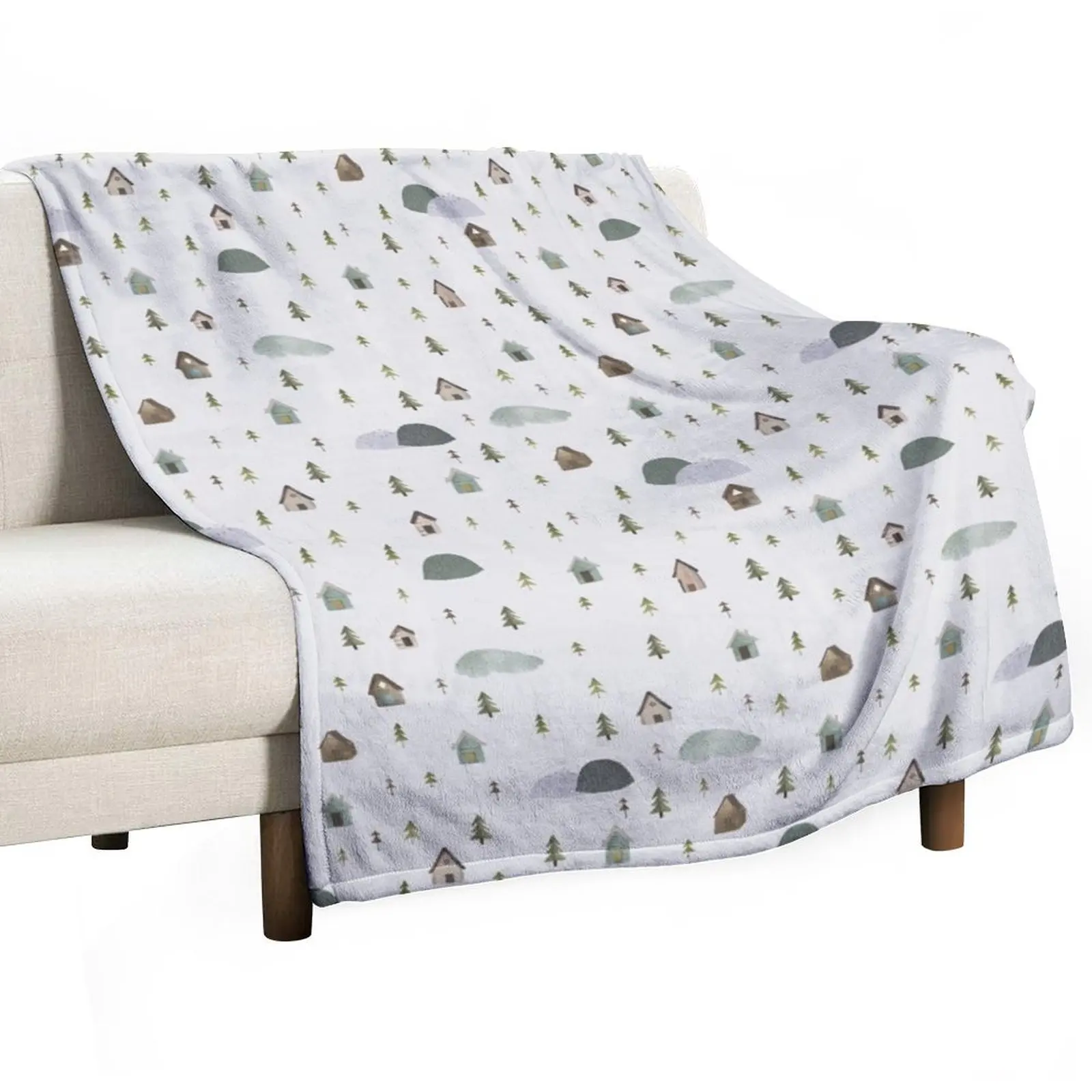 

Wonder - Woodland cabin Throw Blanket Decorative Throw For Sofa Thin Beach Luxury Brand Blankets