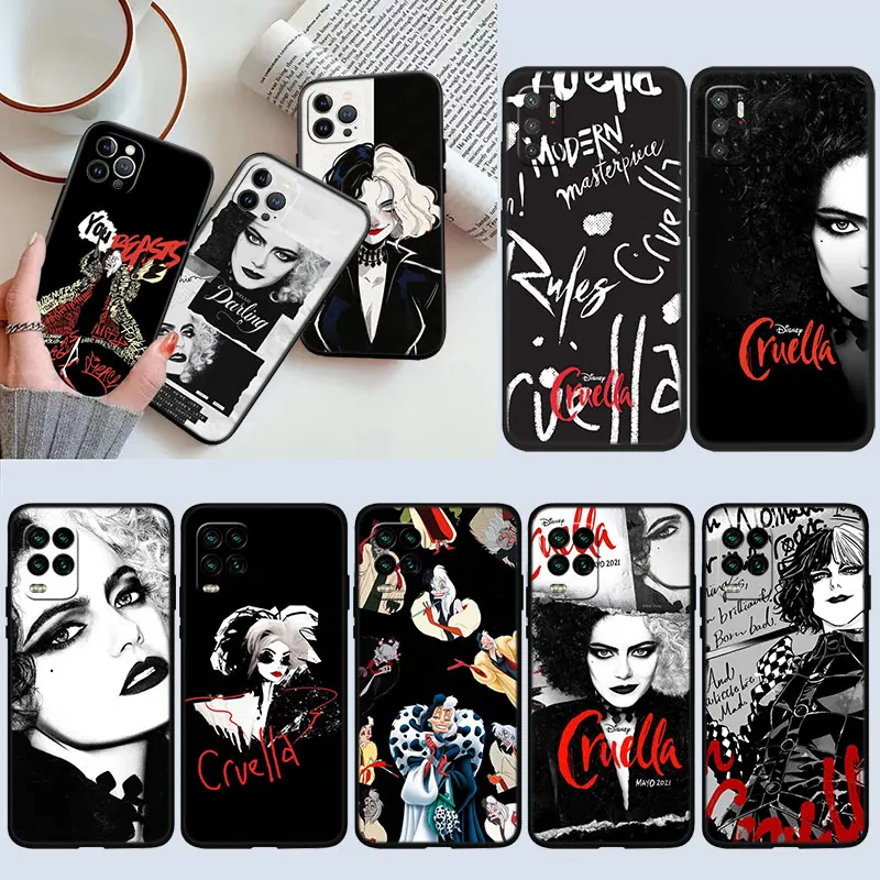 Новый чехол YK5 Cruella De Vil для телефона Samsung Galaxy S7, S8, S9, S10, S10E, S20, S21S, S23 Plus Lite, Ultra Fe, Quantum 2 Edge