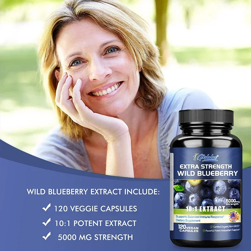 Wild Blueberry - Promotes Brain Health and Cognitive Function, Improves Memory, Antioxidant