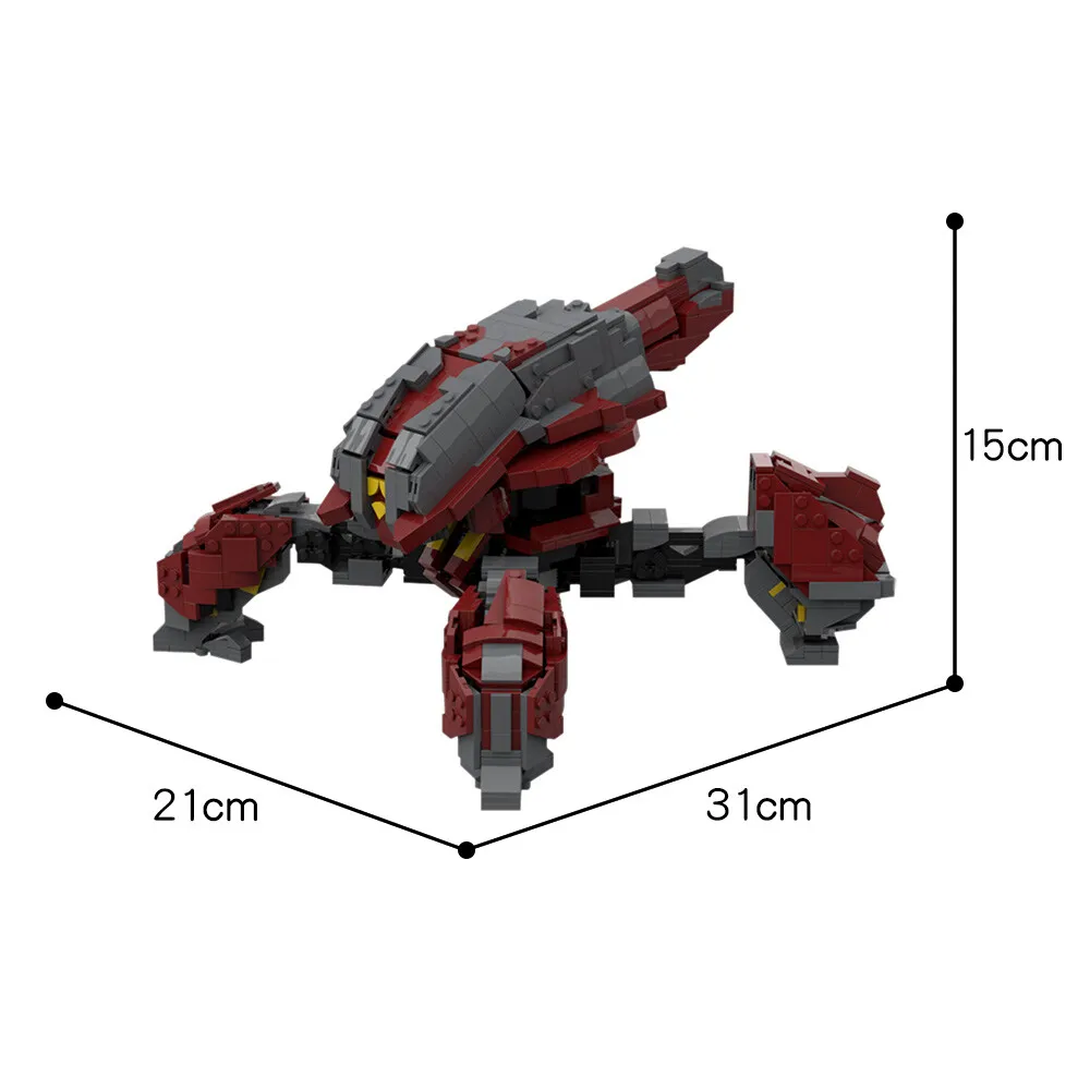 

C5288 Siege-Crawler Locust Vehicle with Poseable Legs & Cockpit 1409 Parts