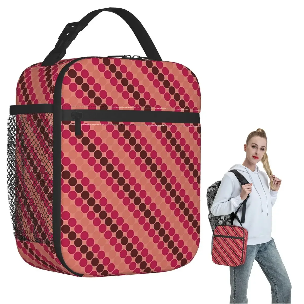Sou Hiyori Japan Anime Shin Tsukimi YTTD Insulated Lunch Bag for Women Kids Leakproof Food Boxes Thermal Lunch Box Tote