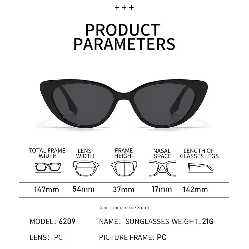Retro-Cat-Eye-Sonnenbrille mit kleinem Rahmen, UV400, luxuriöses Design für Damen und Herren, Outdoor-Brillen