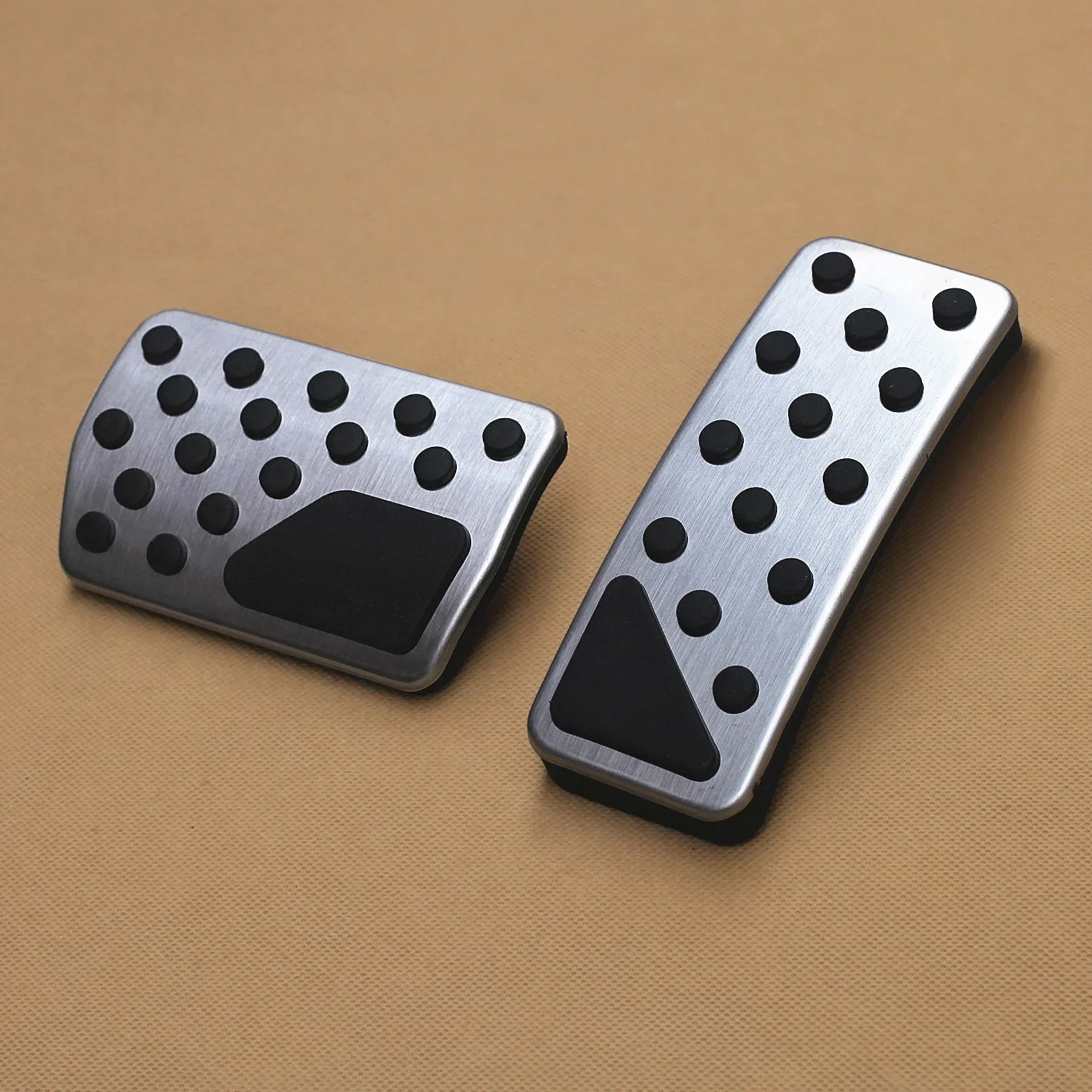 Stainless Steel Brake Gas Pedal Pad Cover Kit For 2011-2021 Jeep Grand Cherokee / 2011-2024 Dodge Durango