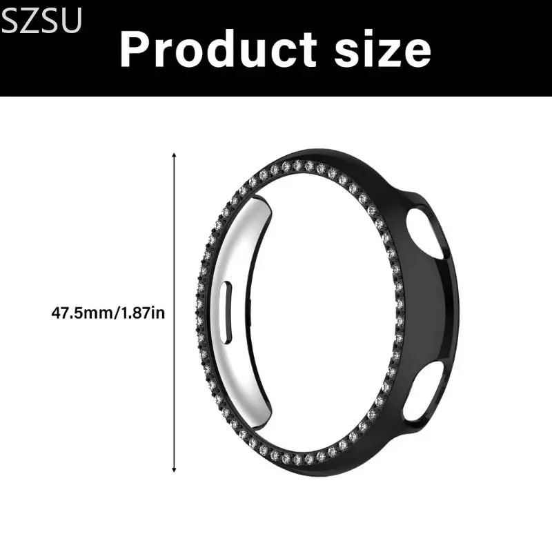 SZSU Smartwatch Protective Guard Shockproof Crystal Cover Hollowed Cutout for Watch 5