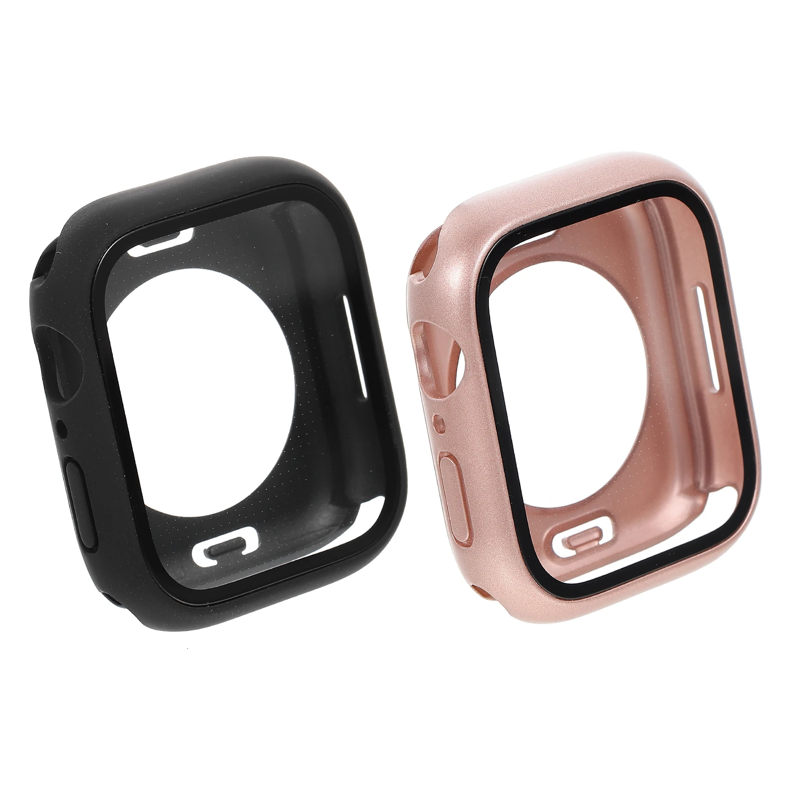 

2pcs Waterproof Watch Case Smartwatch Protector Durable Dustproof Anti scratch Cover Easy Install Remove Screen Decorative Shell