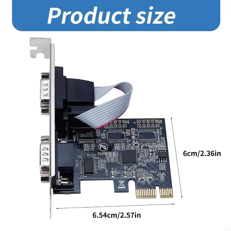 U55C PCIEXPRESS PCIE Serial Card с 2PORT RS232