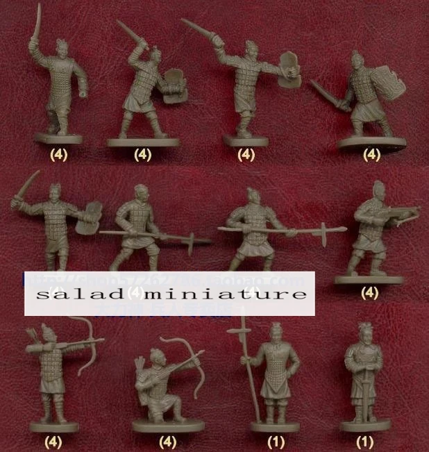 

miniature model 1/72 Terra Cotta Warriors chinese ancient qin dynasty soldiers set