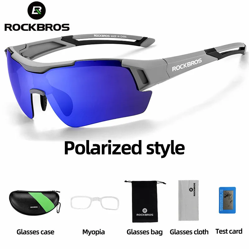 ROCKBROS Cycling Bicycle Men\'s Glasses Polarized Glasses Sports MTB Bike Glasses Outdoor Sunglasses Cycling Eyewear Goggle