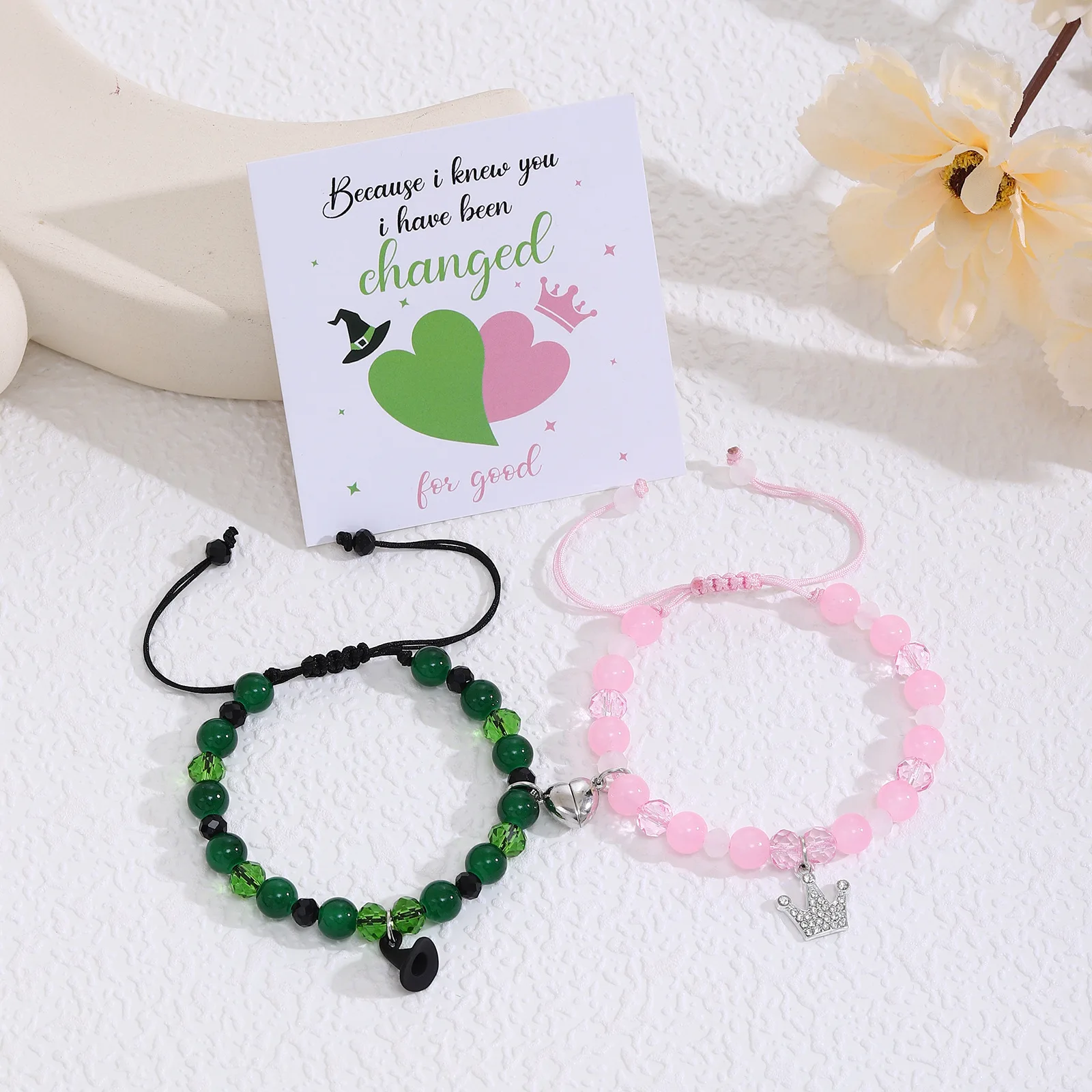 Neues Design Magic Stick Hut Krone passende Armbänder für Frauen Mode handgefertigte Perlenarmbänder BFF Freundschaftsschmuck Geschenke – Detail 5