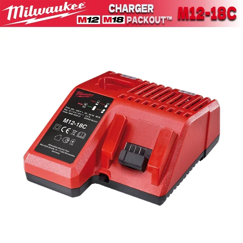 MILWAUKEE M12 M18 Multi-Voltage Charger C12C Battery Charger M12-18C M12-18FC M18PC6 M12-18C3 Rapid Charge Milwaukee Charger