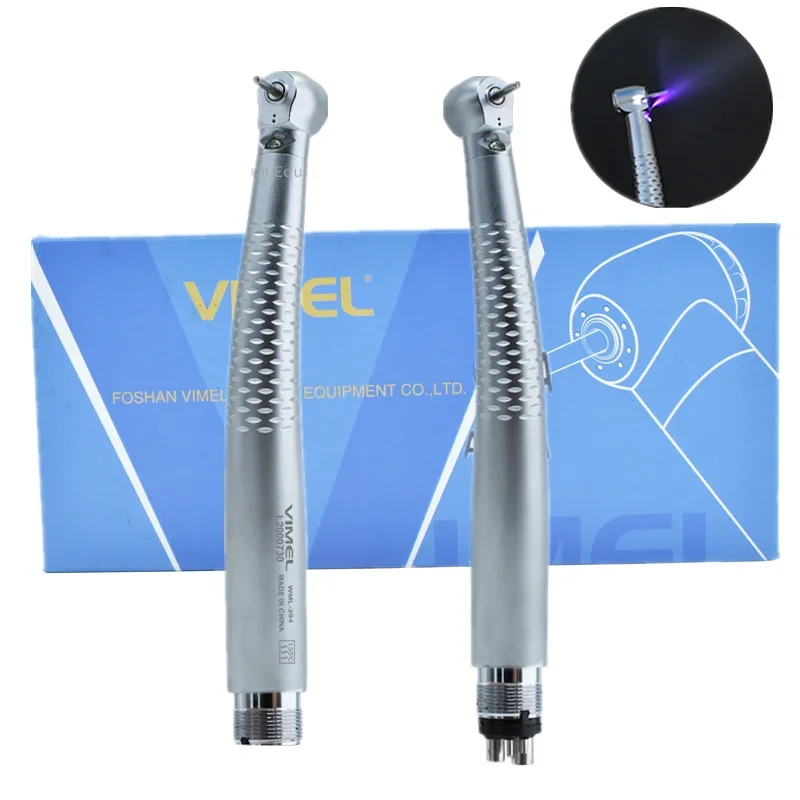 New Design LED Handpiece Purple Light E-Generator Ceramic Bearing High Speed 2 Hole 4 hole den tal Hand Drill