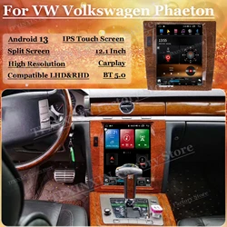 Android Auto Multimedia Stereo For VW Volkswagen Phaeton 2008 2009 2010 2012 2013 GPS Navigation Video Audio Radio Head Unit