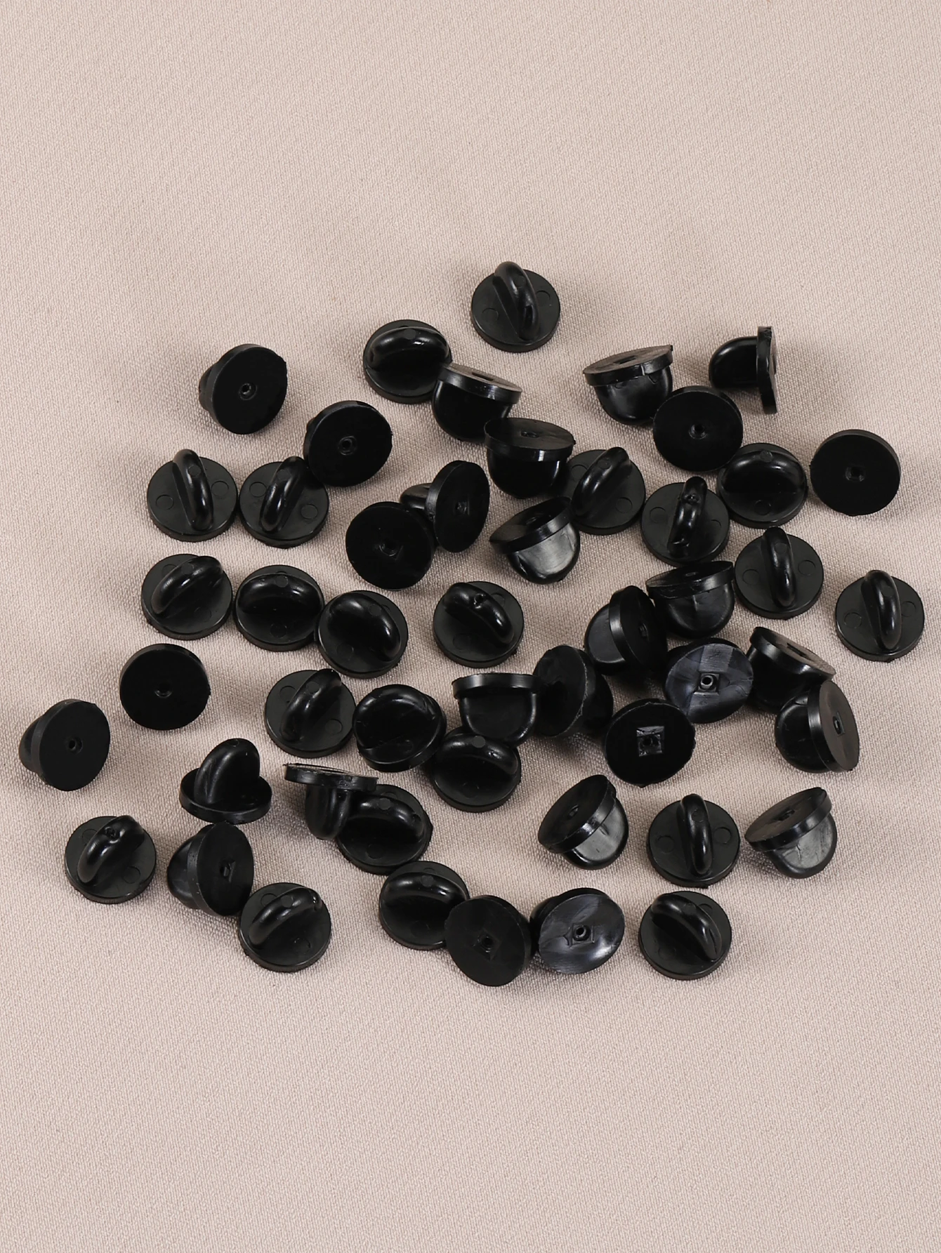 50pcs Rubber Brooch Bukle Button Clasp Pin Backs Clutch Care Cap Nail Tie Back Stoppers