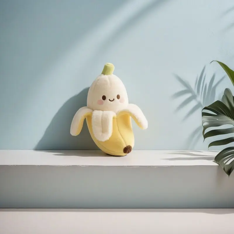 Banana Plush Toy Banana Plush Toy Cute Peelable Fruit Stuffed Doll Soft Rabbit Velvet Pillow For Home Decor Birthday Holiday