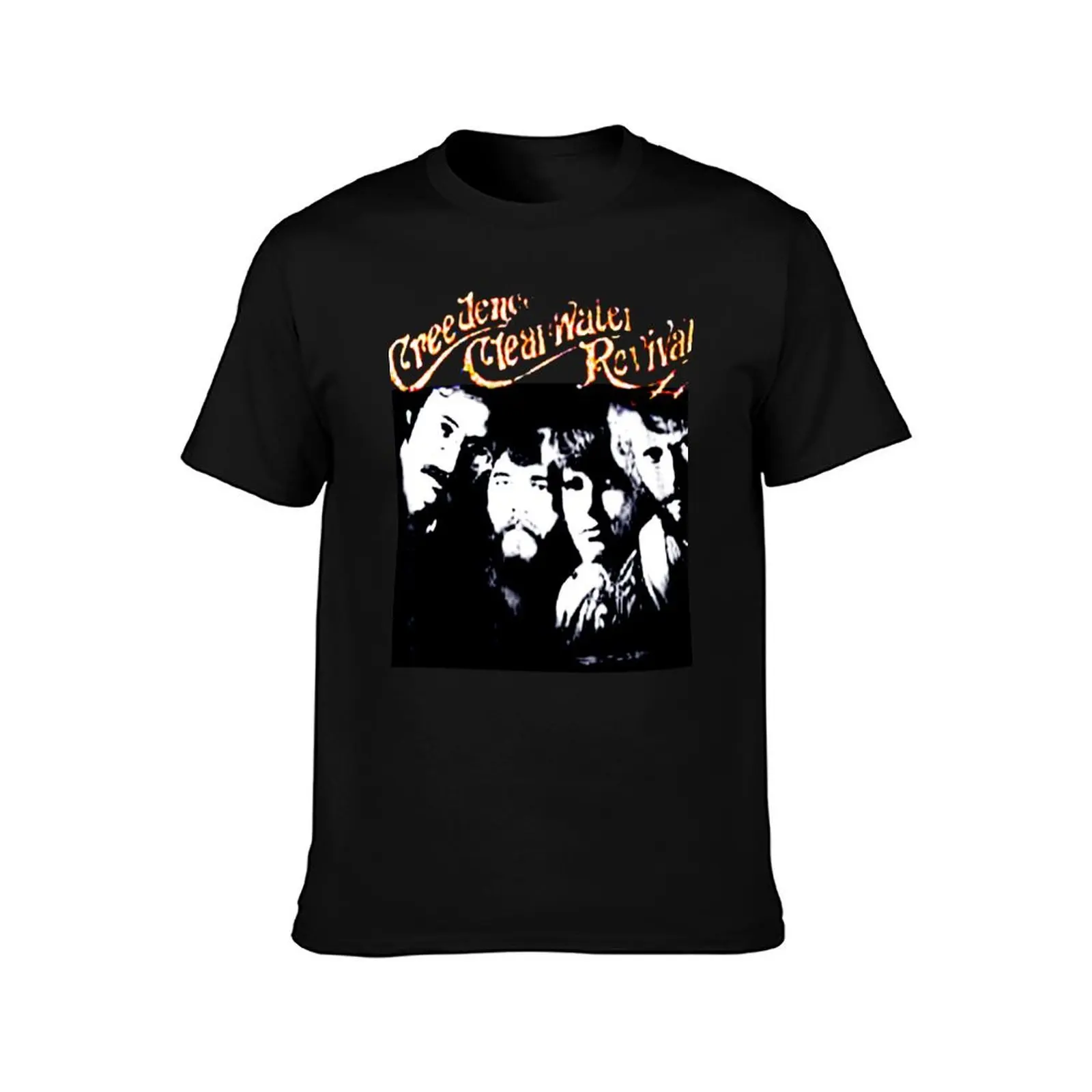 Creedence Clearwater Revival T-Shirt Summer Print Short Sleeve Tee T-Shirt