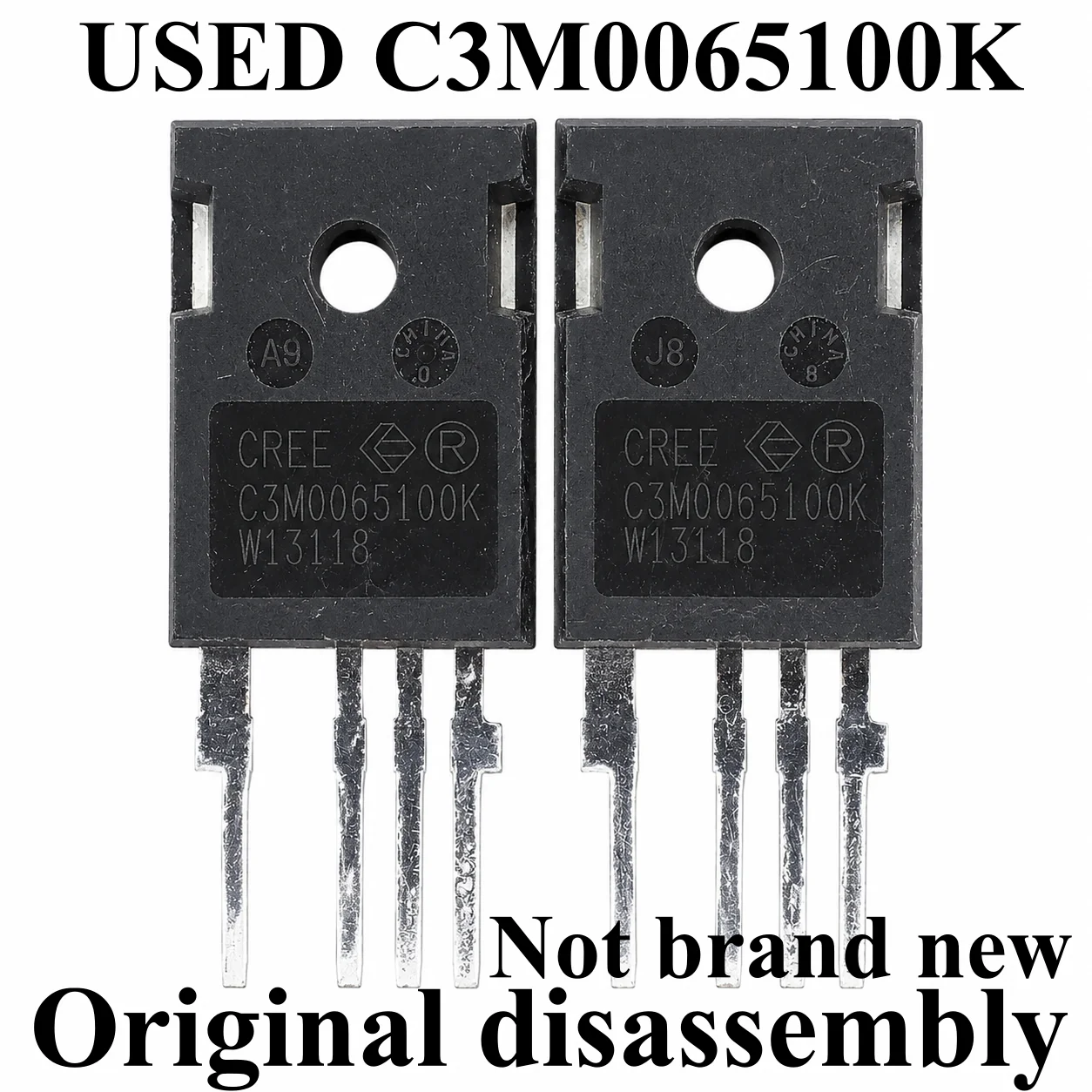1pcs Original disassembly used C3M0065100K C3M0065100 35A1000V MOS Silicon Carbide 52A1200V TO-247-4