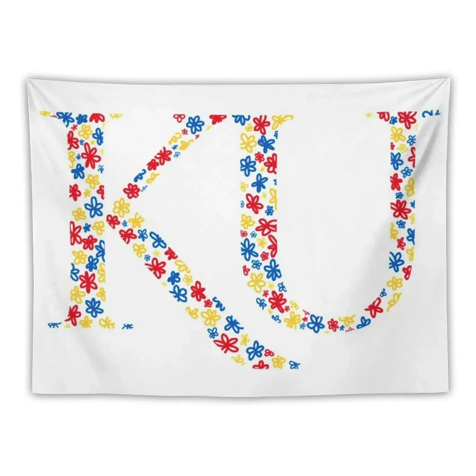 

kansas ku flowers Tapestry Anime Decor Bedroom Deco Wall Hanging Wall Tapestry