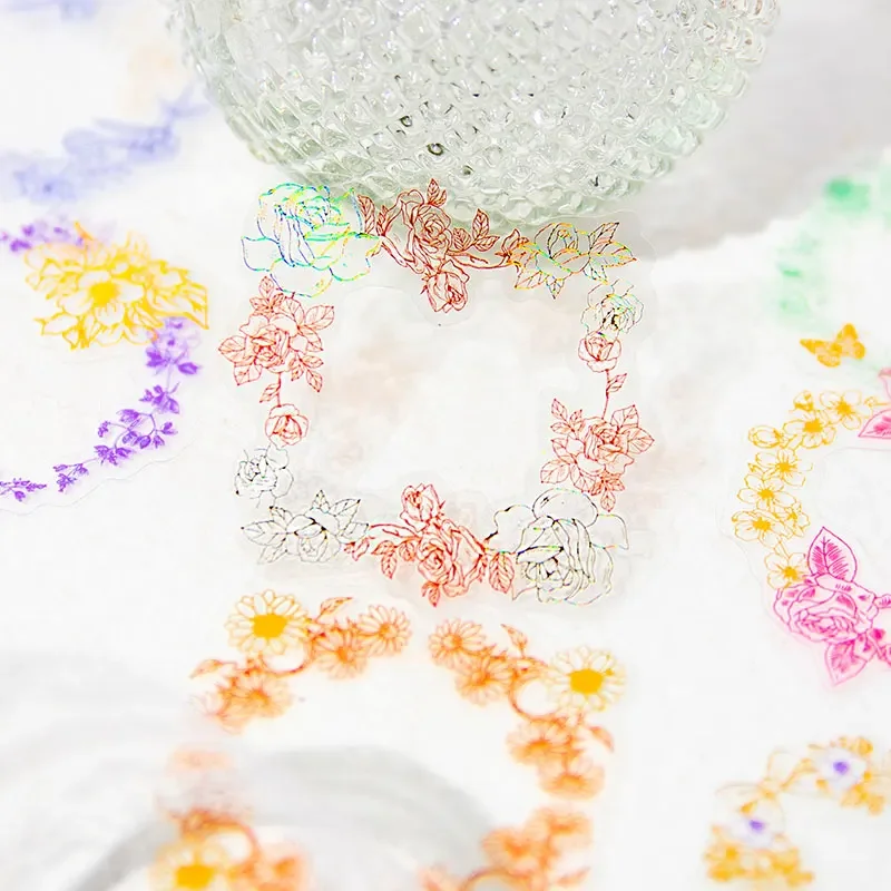 30 Stücke Aufkleber Blume Pflanzen Tagebuch Planer Dekorative Kirschblüte Scrapbooking Handwerk Schreibwaren Aufkleber 13*9 CM