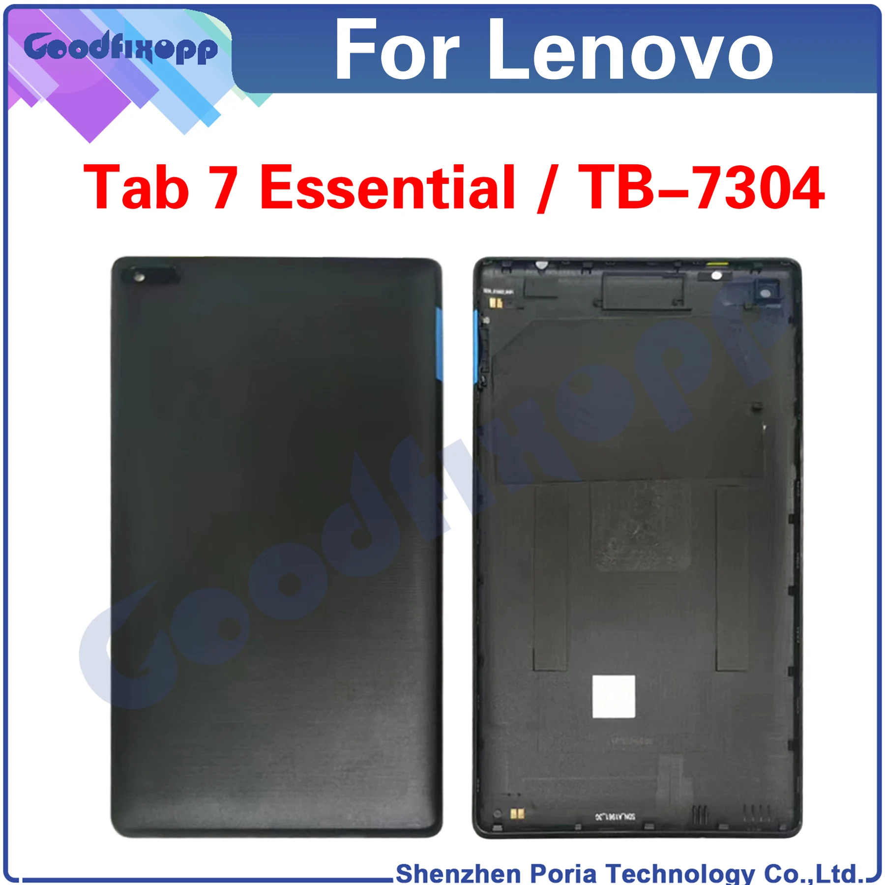 

For Lenovo Tab 7 Essential 7304 TB-7304 Back Cover Door Housing Case Rear Battery Cover Repair Parts Replacemen