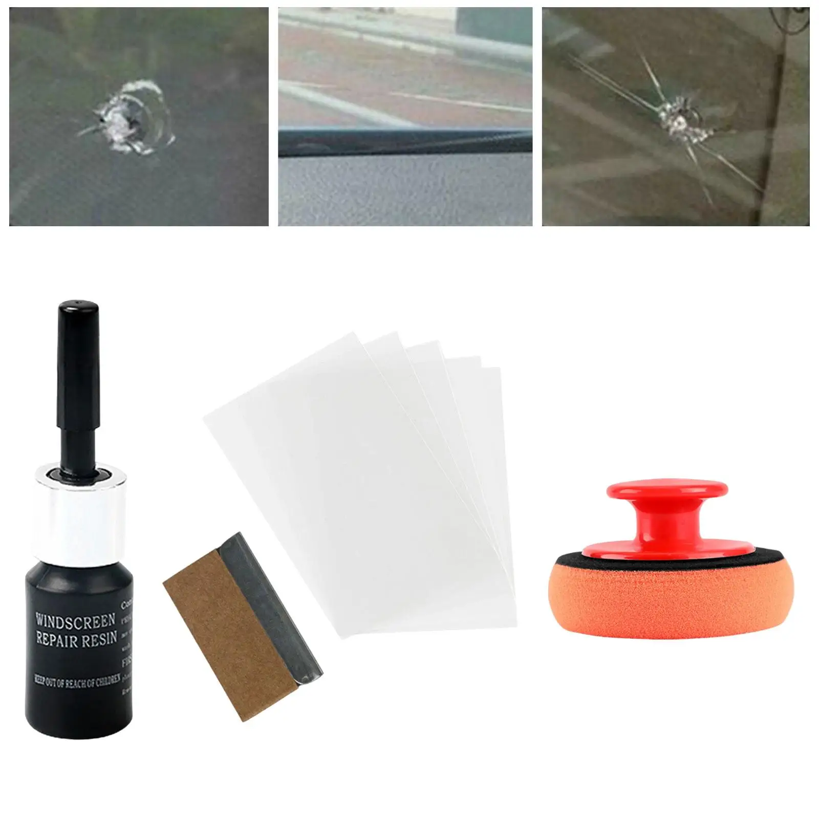 Car Windshield Crack Repair Kit Quick Fix for Cracks Repairing Chips