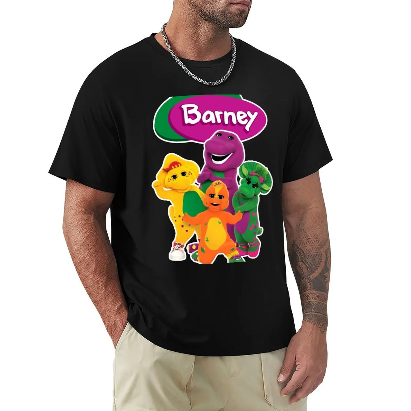 

Barney the dinosaur and team Classic T-Shirt tops vintage t shirts graphic tees for men