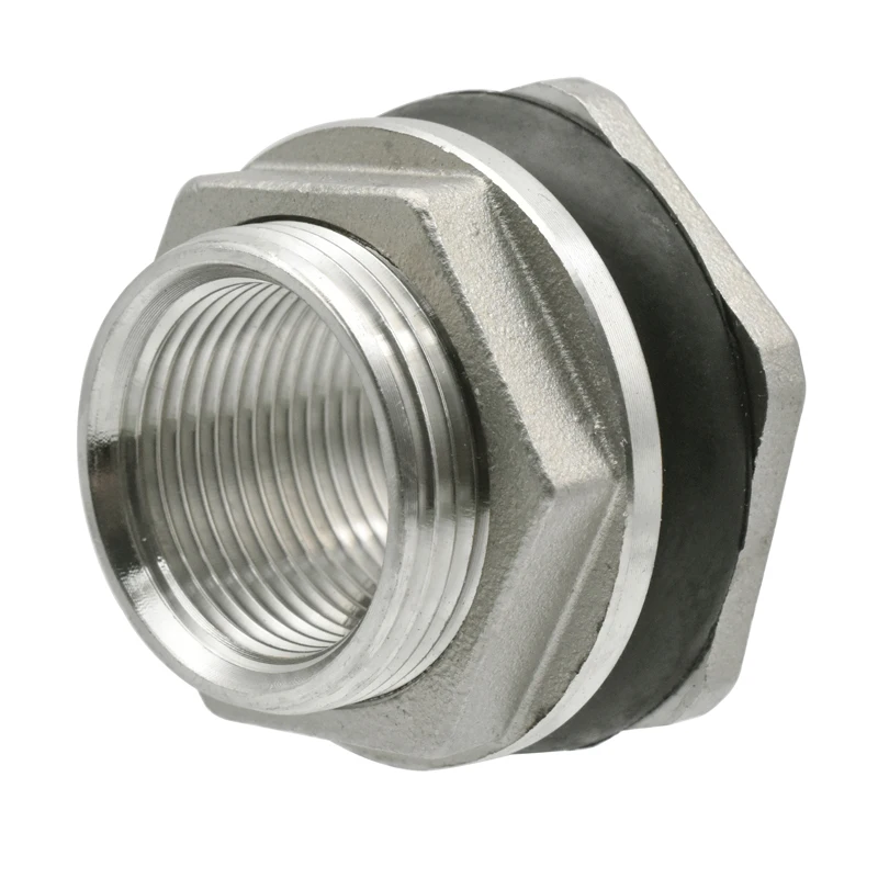 

1/2 "3/4" 1 "1-1/4" 1-1/2 "2" BSP Female Thread 304 Stainless Steel Pipe Fitting Coupler Water Tank Hole Drain