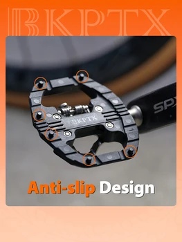 BKPTX M109 MTB Klikpedaal Set Slot + Platte Pedalen Fietsonderdelen Dubbele Functie Meter Pedalen Platform Mountainbike Pedalen