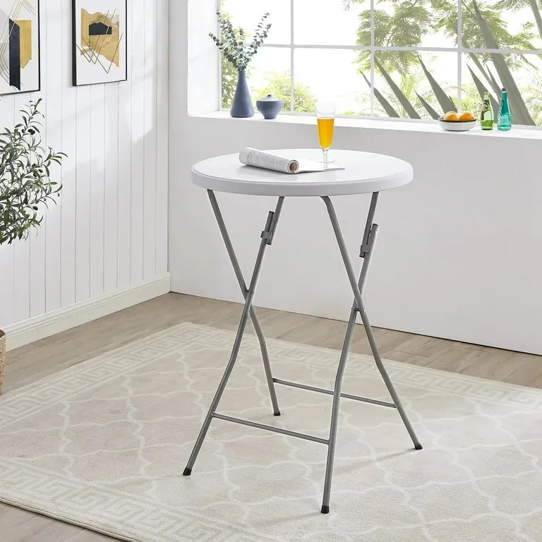 Simple folding high bar table, foldable cocktail table, folding high table