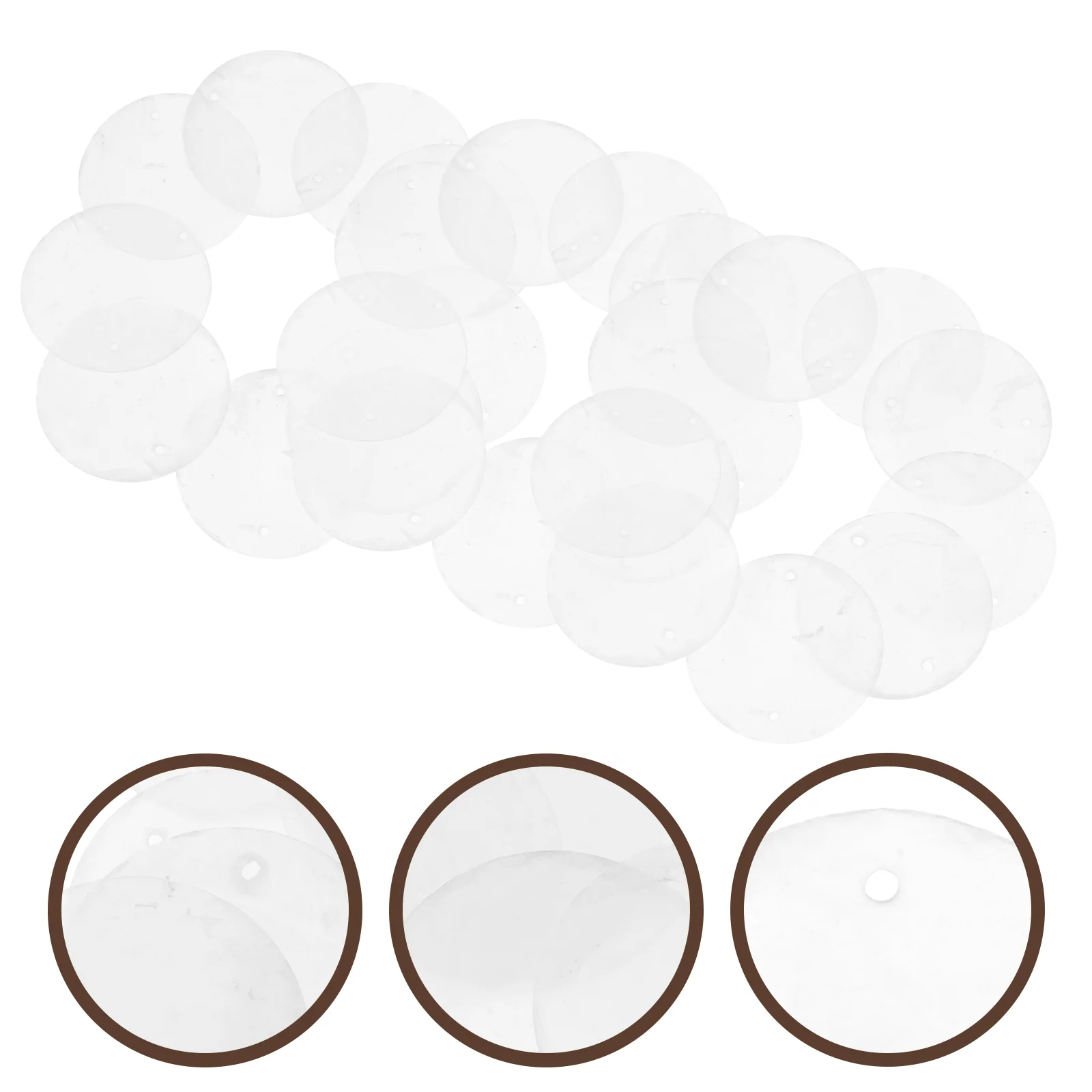 

100 Pcs Shell Sheet Decoration DIY Jewelry Making Pendant Wind Chimes Hanging Bracelet Accessory