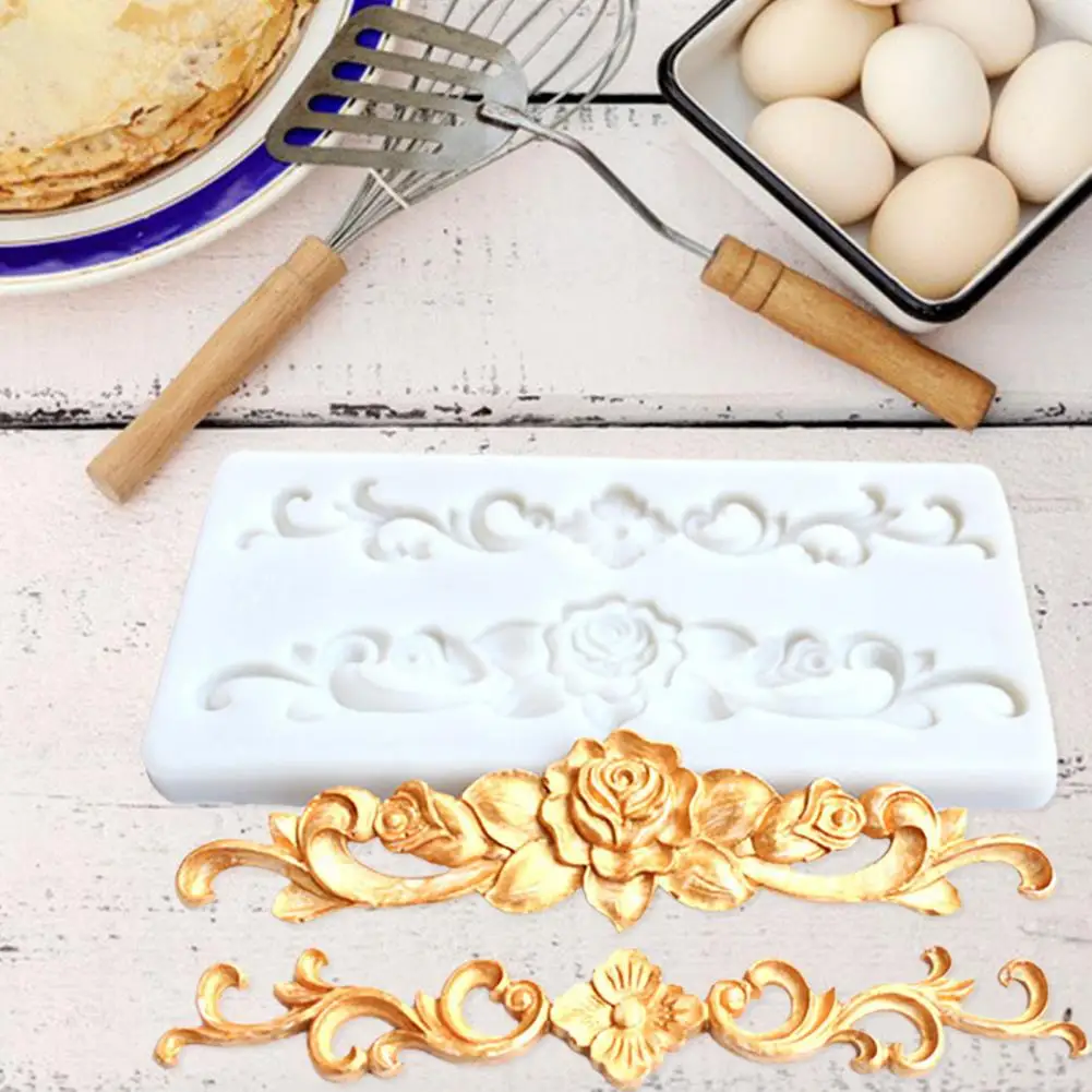 Retro Embossed Stencil，3D Europe Style，Non-stick Food Grade，DIY Flower Pattern Baking Mould，Embossed Mold，Cake Decorating Tool