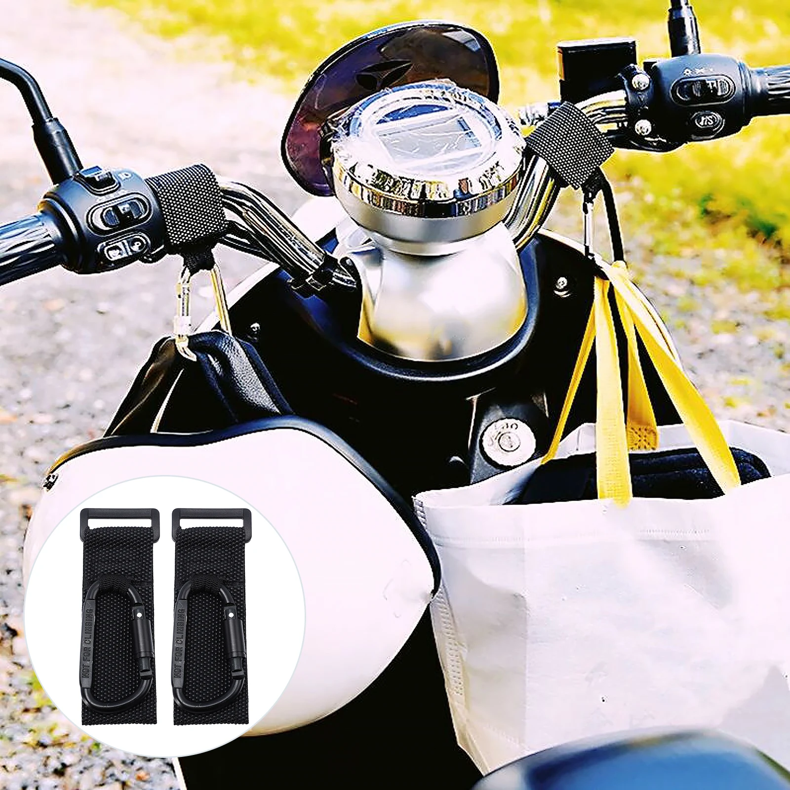 

2pcs Electric Bike Hooks Non slip Velvet Hangers for Shopping Nursery Bags Pram Wallet Holder Pushchair Stroller Accessories