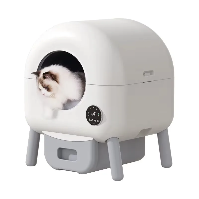 

【Best-selling】 Snowpaws Smart Plastic Square Box Oversized Deodorant One-click Cleaning Automatic 13L Capacity Eco-Friendly