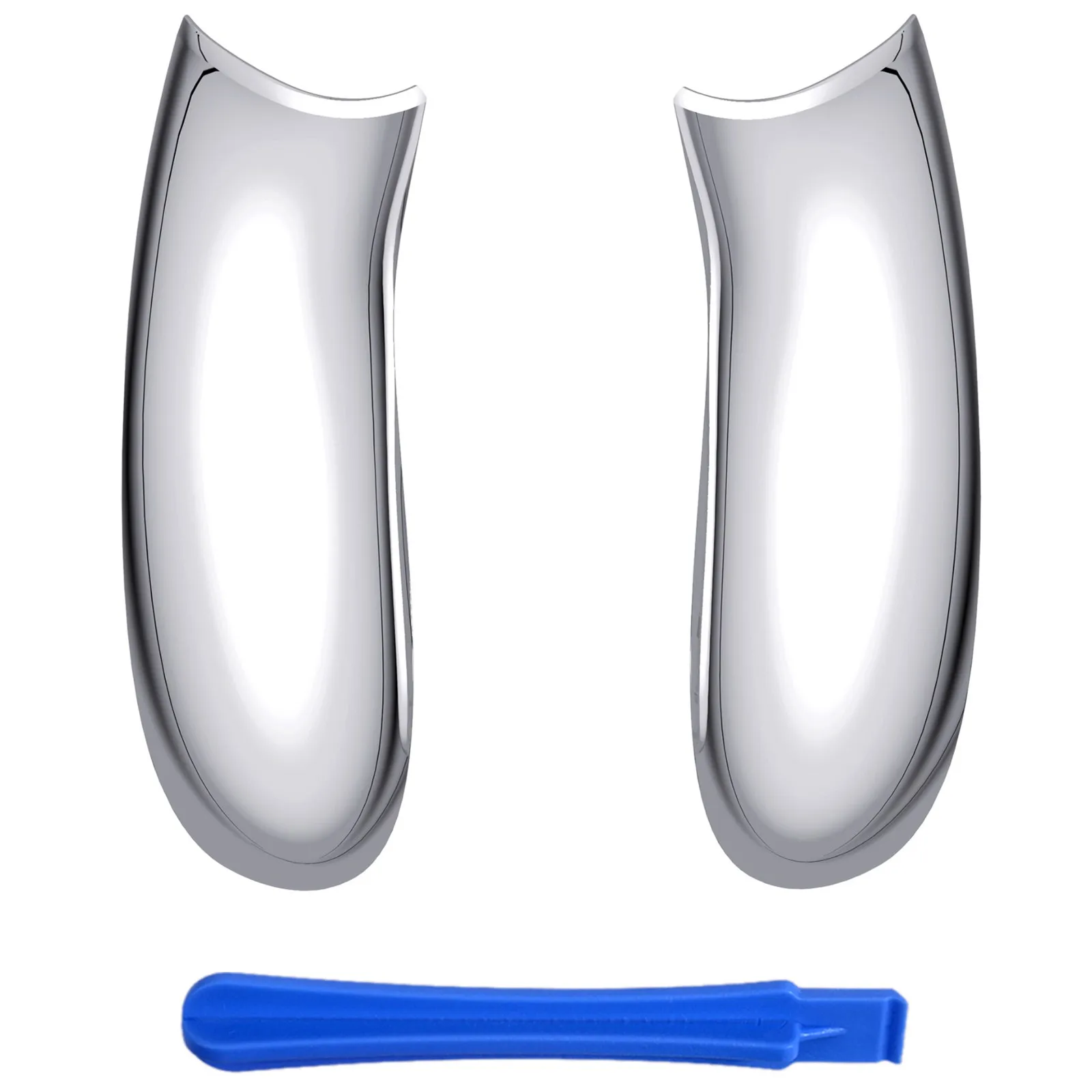 EXtremeRate Substituição Side Rails Grip para Xbox Core, controlador sem fio, alças do painel traseiro personalizadas cromadas, capa Shell