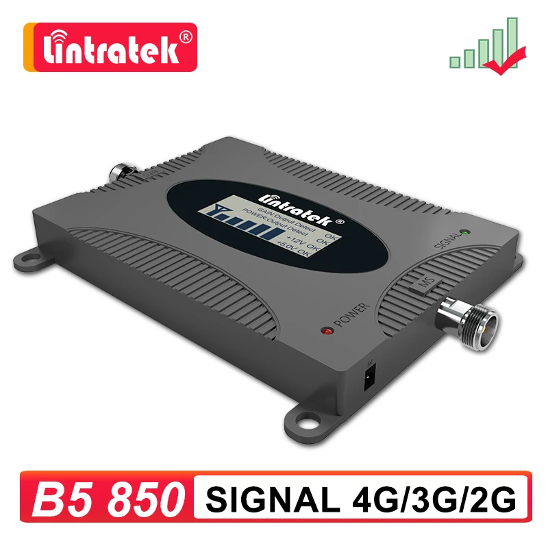 Lintratek Cellular Signal Amplifier B5 850mhz CDMA GSM 2G 3G 4G Booster LTE Cell Mobile Phone Repeater Israel Brazil Band5 850