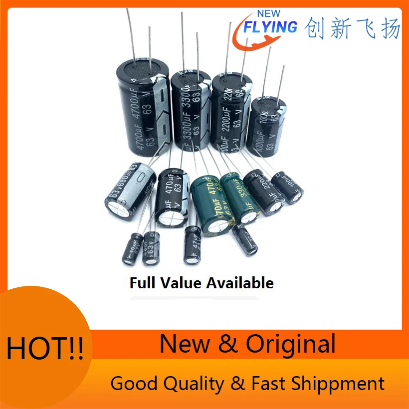 5PCS 15UF 22UF 33UF 47UF 68UF 82UF 100UF 150UF 450V 1UF 2.2UF 3.3UF Aluminum Electrolytic Capacitor 400V 4.7UF 6.8UF 10UF