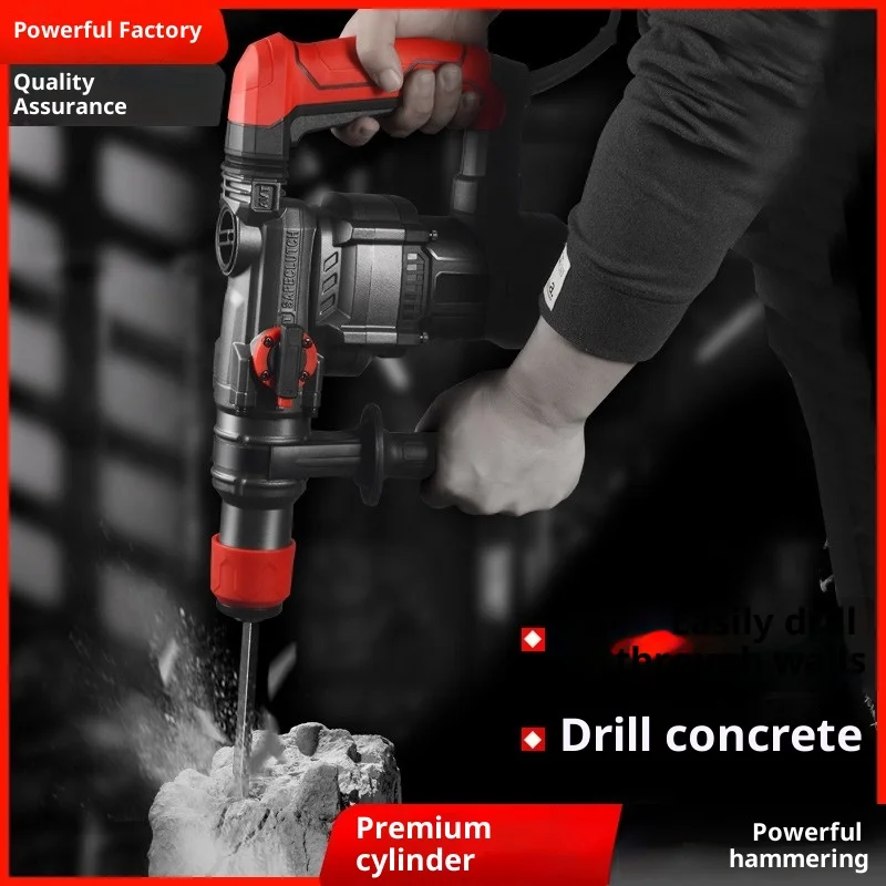 Cordless Rotary Hammer SDS Plus 20V Brushless Motor Variable Speed Heavy Duty Concrete Drilling Masonry Demolition Black