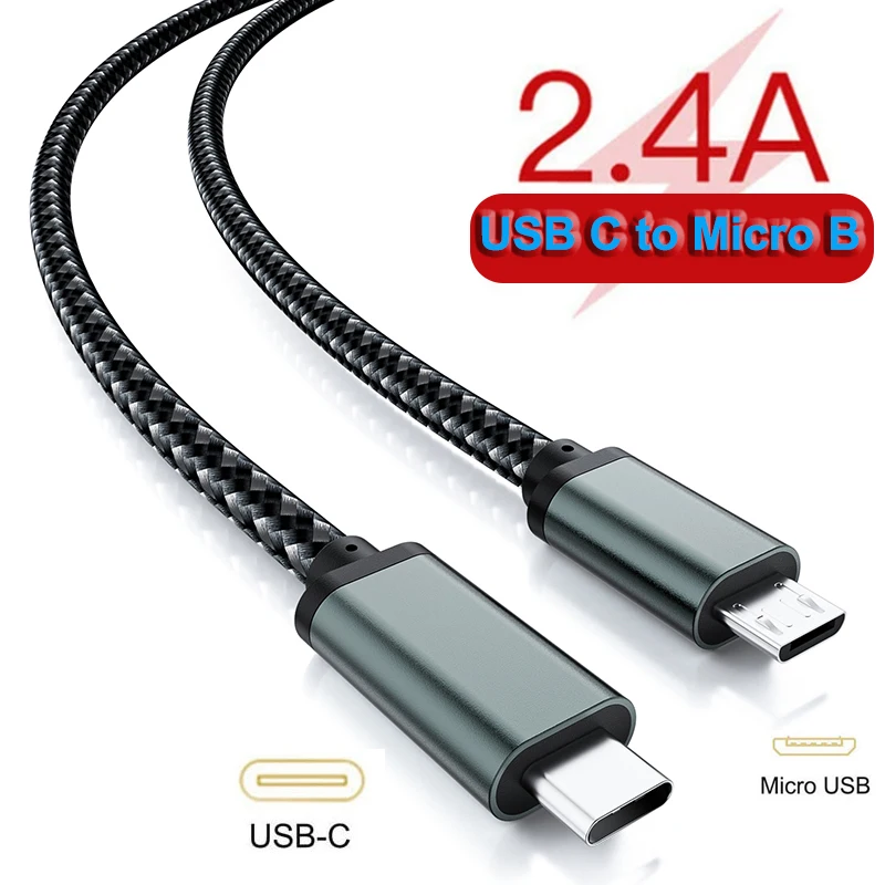 USB C to Micro USB Cable 3M/1.8M/1M/0.2M Type C to Micro USB Power Charging Cable OTG Data cord for Samsung Xiaomi Huawei Apple