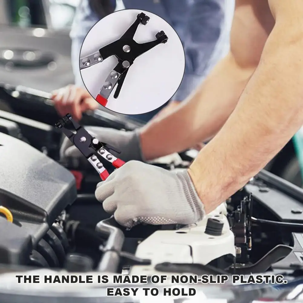 

Щипцы для пружинных зажимов, эргономичная ручка, кольцевые плоскогубцы для хомутов с плоской лентой, набор инструментов для ремонта автомобиля, профессиональная автомобильная промышленность