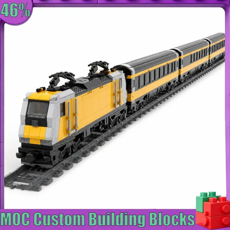 2847PCS Multi Car Passenger Express Railway Train Custom Building Blocks DIY Assembly Model Festival Gift For Train Enthusiasts