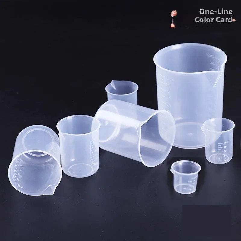 使い捨てプラスチック計量カップ-スケール付き-250ml-00ml-000ml-50ml-500ml-キッチン調理器具-ベーキングdiy用品