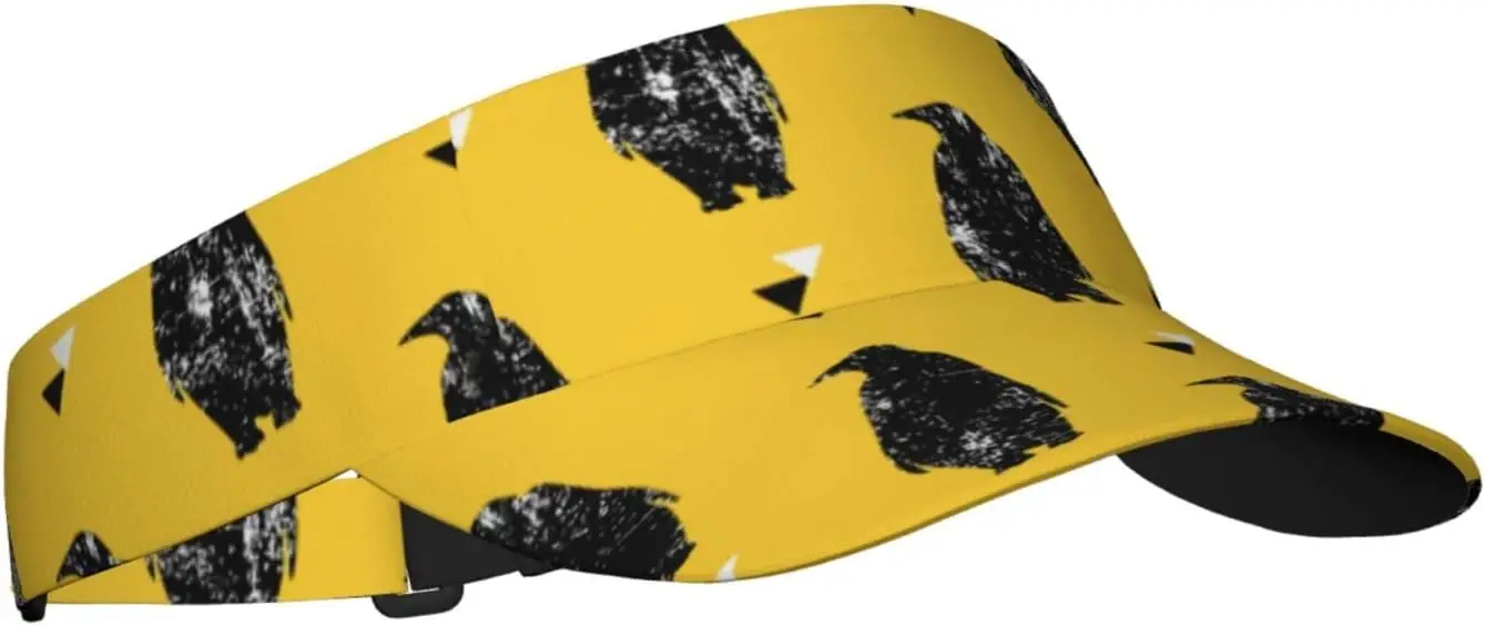 Sport Sun Visor Hat Penguin Triangles Unisex Sun Hat Cap for Jogging Walking