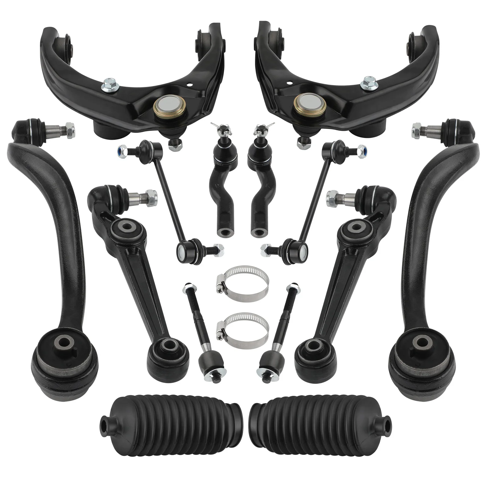 Xds 14x Suspension Kit Front Upper Lower Control Arms Sway Bar For Ford Fusion Milan Lincoln MKZ 2010-2012