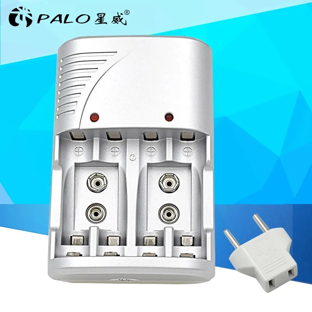 Original PALO Dual Channels 1.2v AA AAA  9V 6F22 Li-ion NI-MH NI-CD Intelligent Battery Charger For Rechargeable Battery