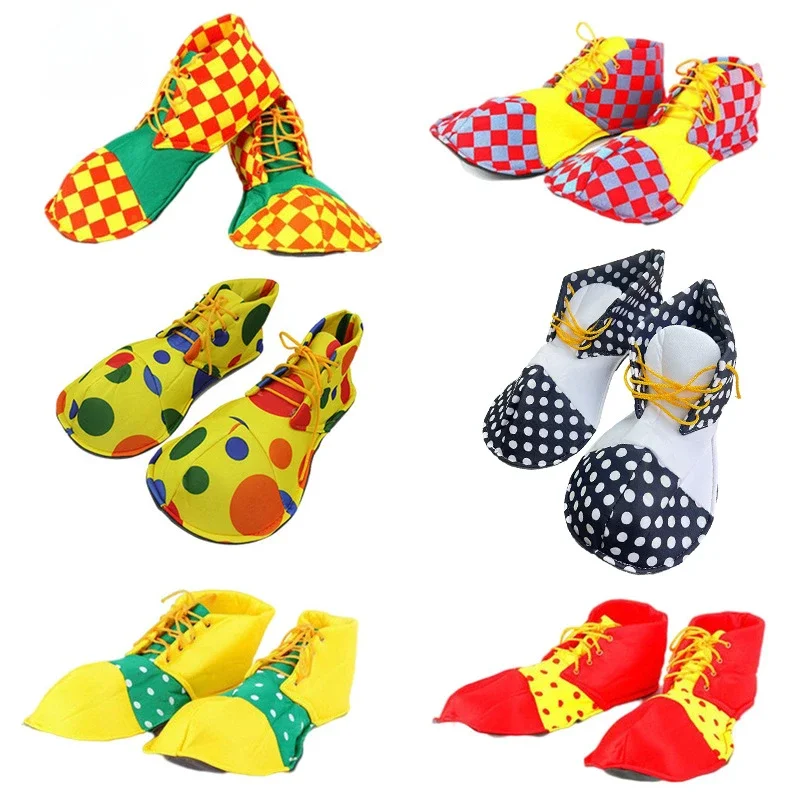 Halloween Shoes Costumes Adult Carnival Party Props Clown Shoes Girls Boys Stage Wear Accessories Halloween Dress Up Party