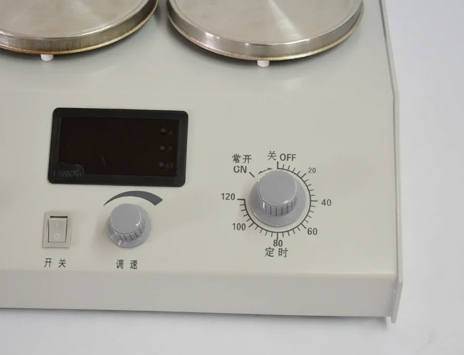 BMS-MH1B-6 Laboratory Chemical 6 holes LED Temperature display mechanical timing Magnetic Stirrer With stepless speed regulation